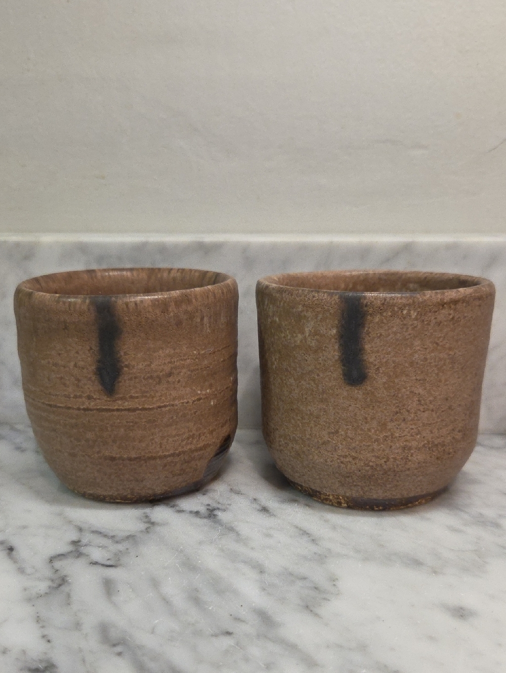 Beautiful McCarty Pottery Gin & Tonic Cups in Nutmeg - Set of 2 Mississippi Made